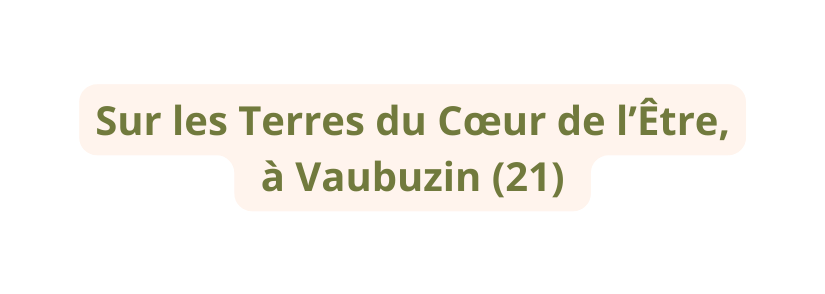 Sur les Terres du Cœur de l Être à Vaubuzin 21